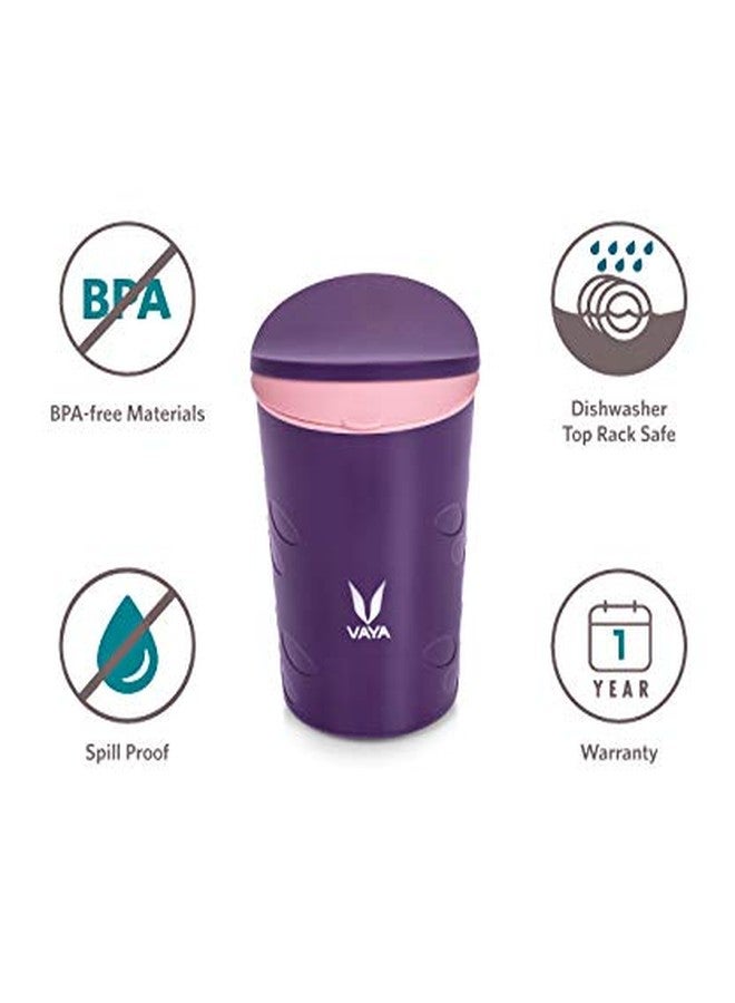 VAYA DRYNK Plastic Bottle, Set of 1, 280 ml, Purple Pink - Image 3